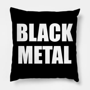 Black Metal Pillow