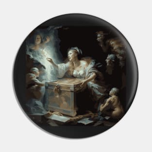 Unleashing the Truth Behind Pandora's Box: The Story of the First Woman on Earth Pin
