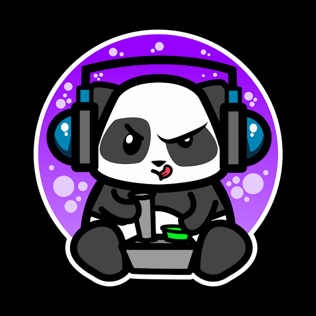 Gaming Panda by LetsBeginDesigns