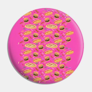 Fast Food Pattern Pin
