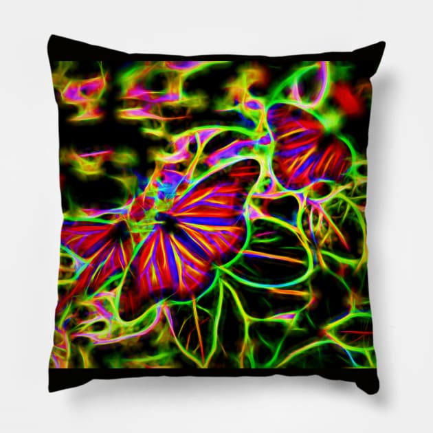 Butterflys Pillow by Fred Newman Fine Art