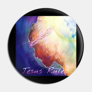 Jesus Rules Pin