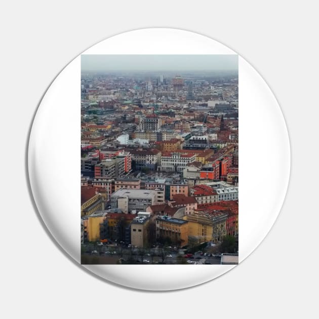 Aerial View of Central Milan Pin by IgorPozdnyakov