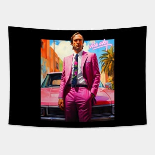 Vice City Saul Goodman Parody Tapestry