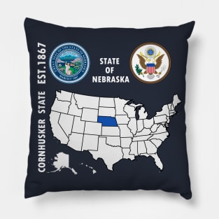 State of Nebraska Pillow
