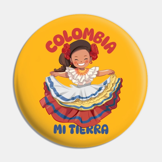 colombiana Pin by Tip Top Tee's