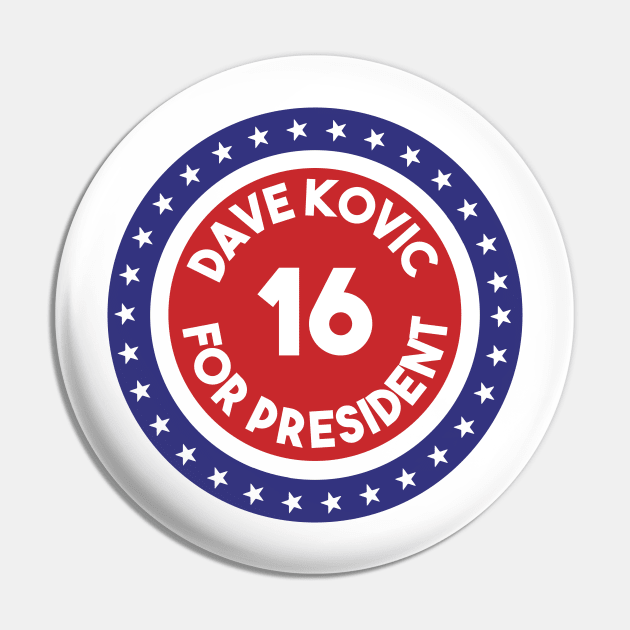 Re-Elect Dave Kovic 2016 (Ring of Stars) Pin by PsychicCat