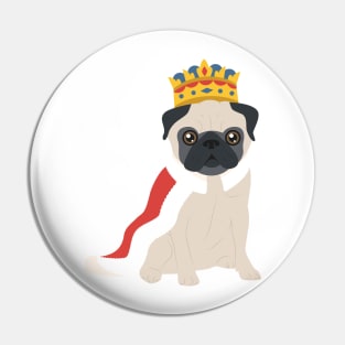 Cool King Dog Art Prints Pin