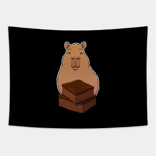 Capybara Brownies Tapestry