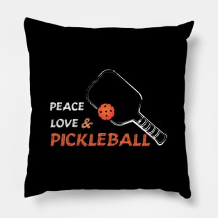 Peace,Love and Pickleball Pillow