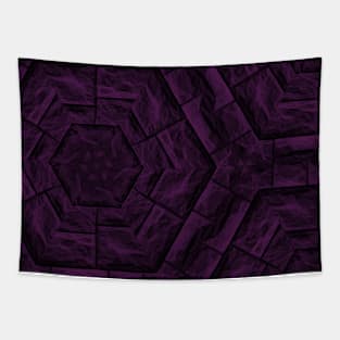 Burgundy Brick Stone Goth Pattern Tapestry