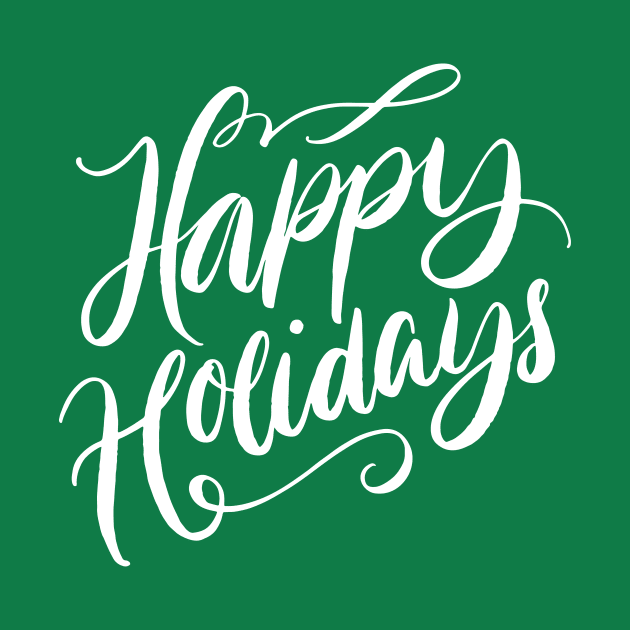 Happy Holidays calligraphy by PallKris