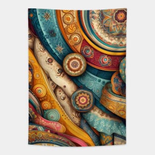 Vibrant Vistas: Celebrating Indian Elegance through Sari Textiles, Rajput Paintings, and More Tapestry