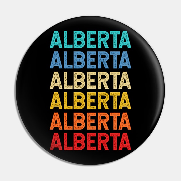 Alberta Name Vintage Retro Custom Gift Named Alberta Pin by CoolDesignsDz