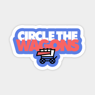 Circle the Wagons Bills Logo Magnet