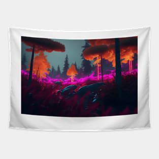 Living Life in Colour - Fantasy Forest Tapestry