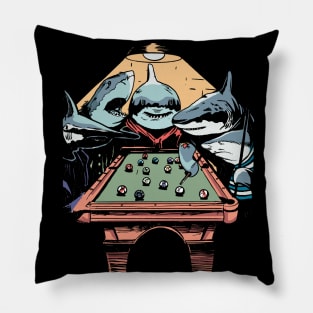 The Pool Sharks // Funny Parody Painting Pillow