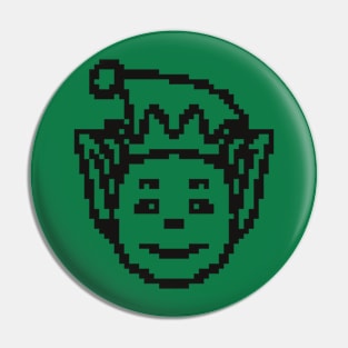 Christmas elf pixel art Pin