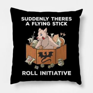 RPG Pen and Paper PnP Dog Roleplaying Dogs Meme DM Gift Idea Pillow