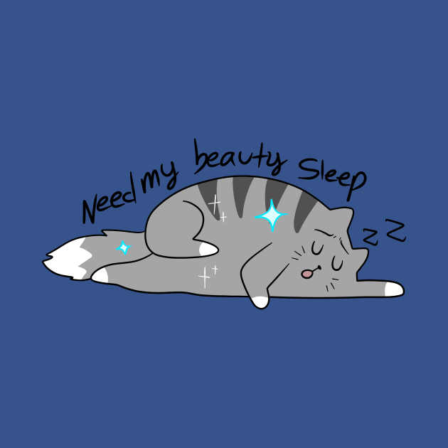 "Need My Beauty Sleep" Cat by saradaboru