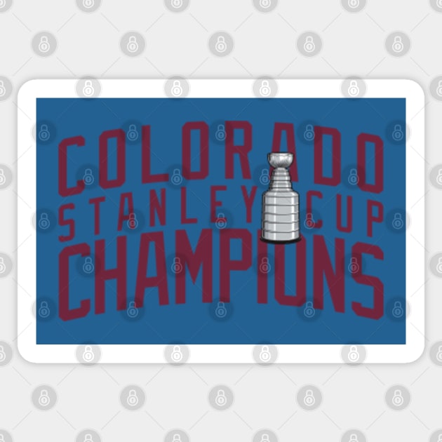  Colorado Avalanche Championship Sticker Stanley Cup