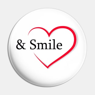 hearts and smiles Quebec Pin