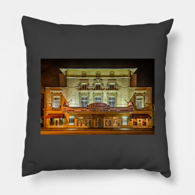 The Lucas Theatre Pillow by Gestalt Imagery