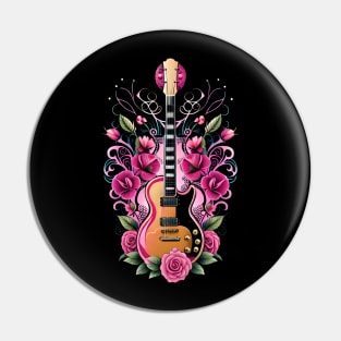 Electric guitar rose pink 20 Pin