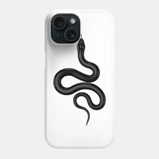 Black Real Snake Phone Case