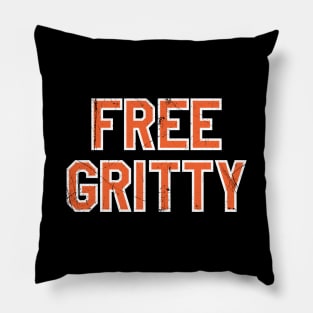 Free Gritty - Black Pillow