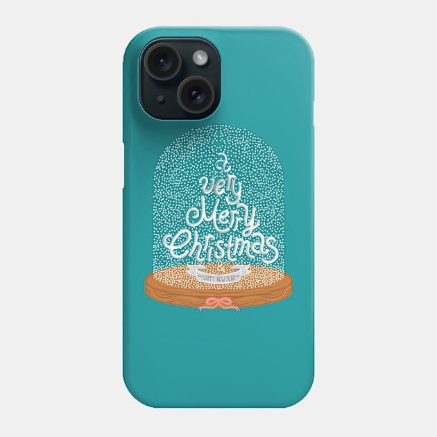 MERRY CHRISTMAS AND HAPPY NEW YEAR Phone Case by MAYRAREINART