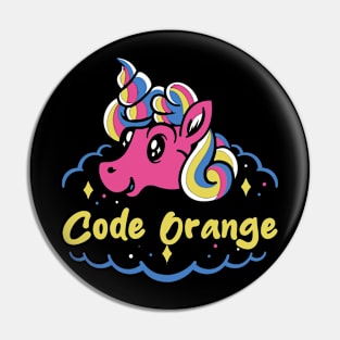 code orange and the last unicorn Pin