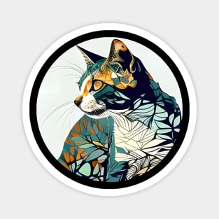 The Cat Lovers Colorful Pop Art - Cute Cats Magnet