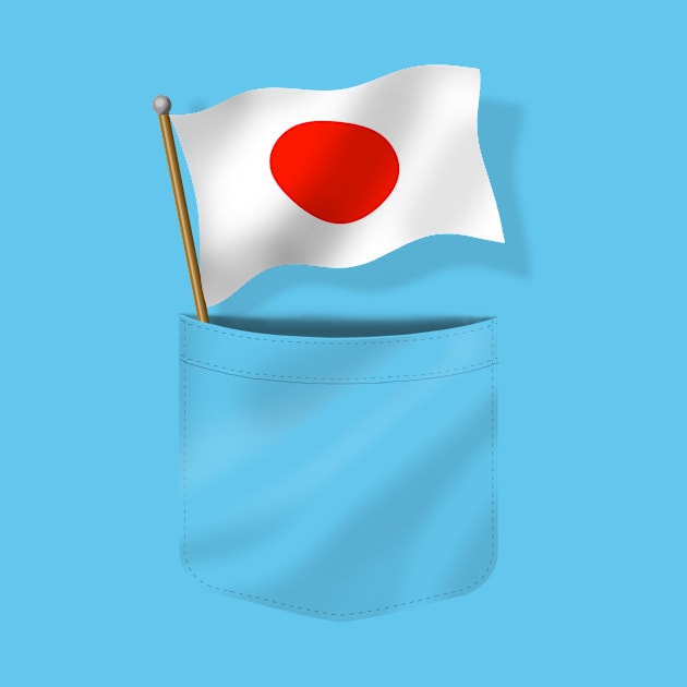 Pocket Japanese Flag by davidroland