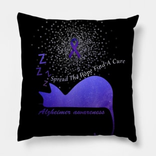 Alzheimer Awareness Spread The Hope Find A Cure Gift Pillow