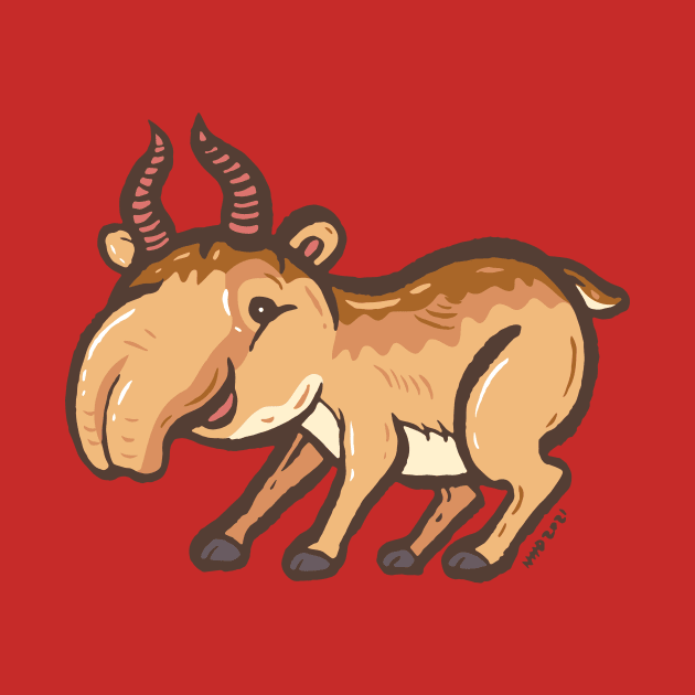 Saiga antelope by nokhookdesign