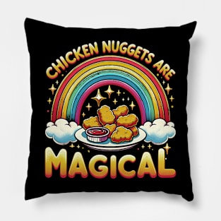 Chicken Nugget Are Magical Stylish Tee for Food Enthusiasts Pillow