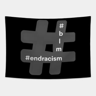 Hashtag End Racism Blm Black Lives Matter Tapestry
