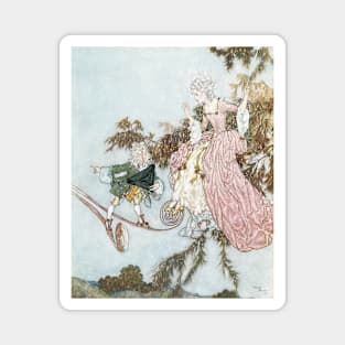 Vintage Fairy Tale, Sleeping Beauty by Edmund Dulac Magnet