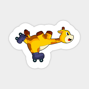 Giraffe Inline skating Roller skates Magnet