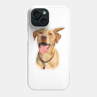 Happy Yellow Labrador Retriever Dog Phone Case