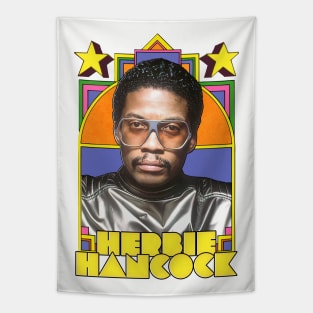 Herbie Hancock /\/ Retro Jazz Music Fan Design Tapestry