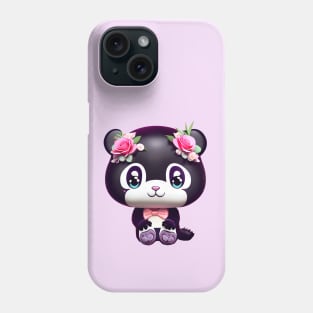 Cute kawaii panda bear Phone Case