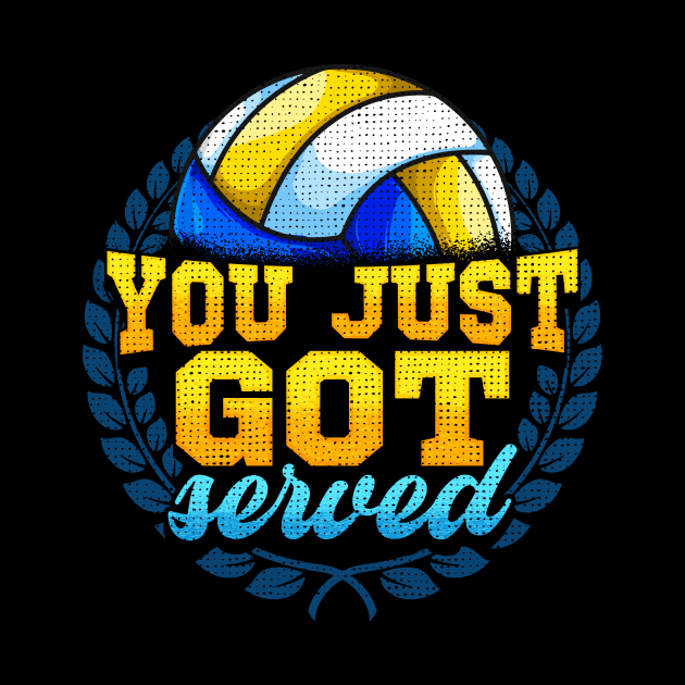 You Just Got Served Volleyball Player Serve Pun by theperfectpresents