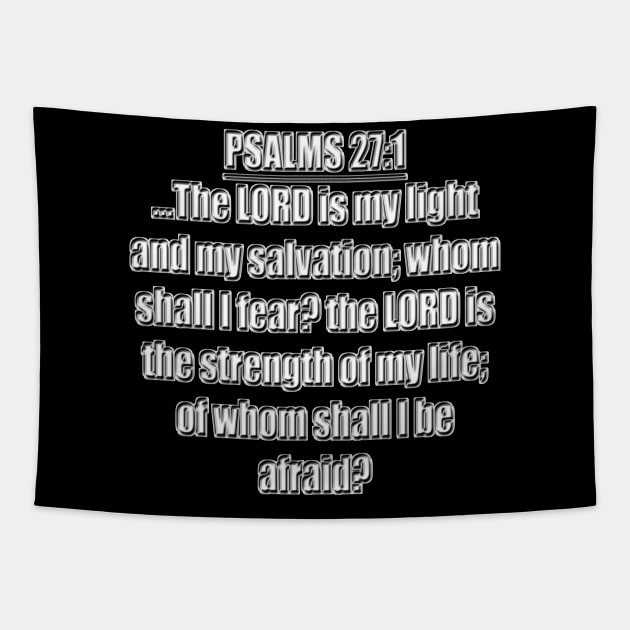 Psalm 27:1 Tapestry by Holy Bible Verses