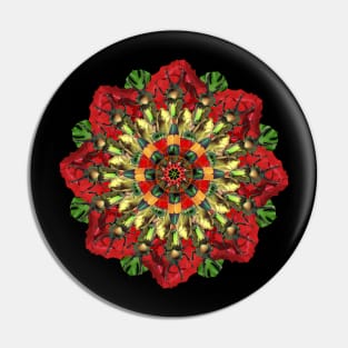 bugs on poppies mandala Pin