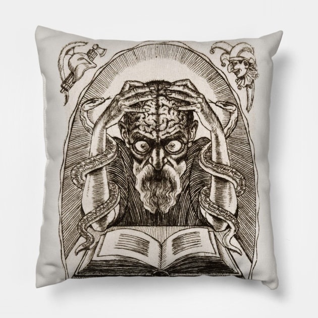 Bookplate for Prof. Dr. Oskar Fischer Pillow by UndiscoveredWonders