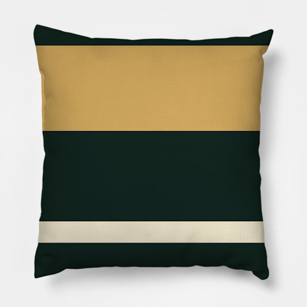 A perfect commixture of Bronze (Metallic), Pale, Dark and Desert stripes. Pillow by Sociable Stripes