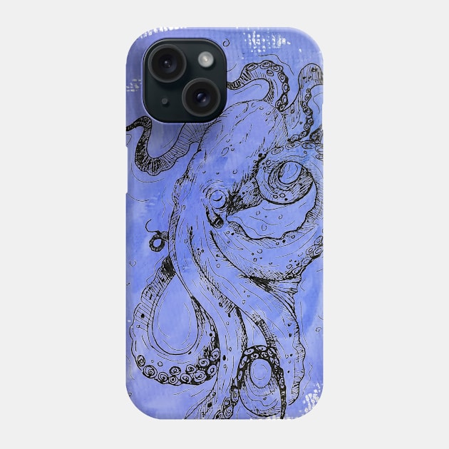 octopus madness 2 Phone Case by Ghaida Shop