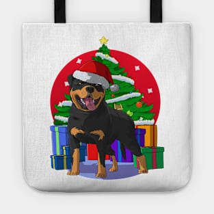 Rottweiler Christmas Tote